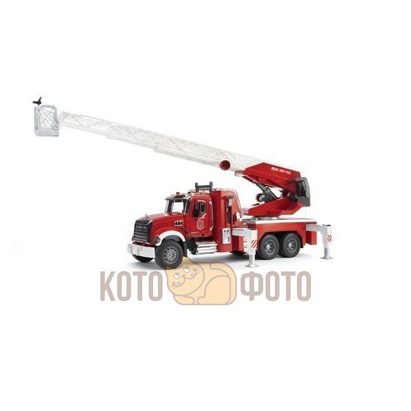 Пожарная машина BRUDER MACK с выдвижной лестницей и помпой,с модулем со световыми и звуковыми эффектами
Пожарная машина BRUDER MACK с выдвижной лестницей и помпой,с модулем со световыми и звуковыми эффектами