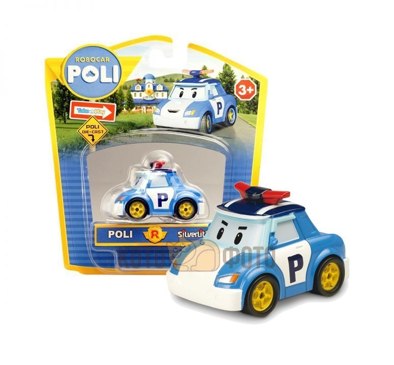 Машинка Poli Robocar Поли металлическая 6см 
Машинка Poli Robocar Поли металлическая 6см