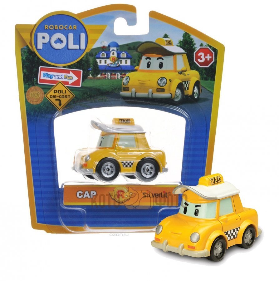 Машинка Poli Robocar Кэп металлическая 6см
Машинка Poli Robocar Кэп металлическая 6см