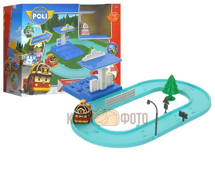 Игровой набор Poli Robocar маленький трек с Умной машинкой Рой
Игровой набор Poli Robocar маленький трек с Умной машинкой Рой