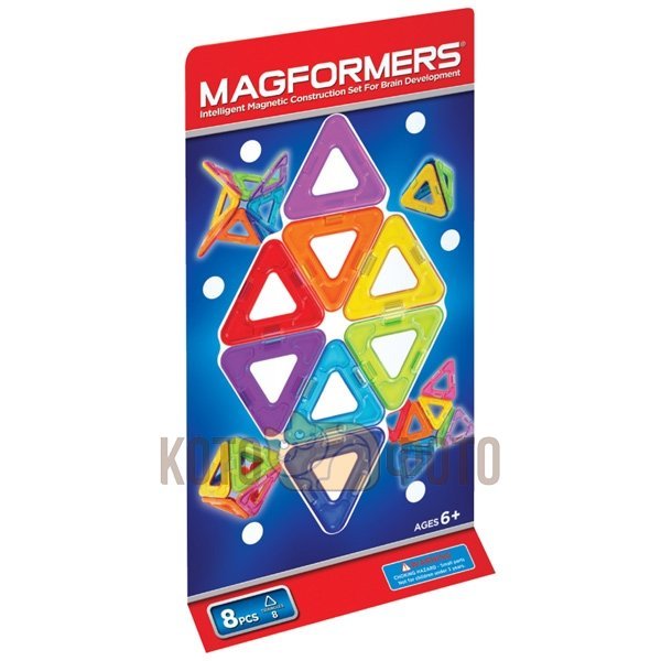 Конструктор Magformers -8, треугольники 8 деталей Standard (63085
Конструктор Magformers -8, треугольники 8 деталей Standard (63085