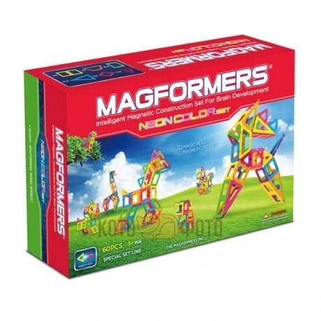  Magformers Neon color set 60<br> ,    ,  3+,  - , , , 60 <br>