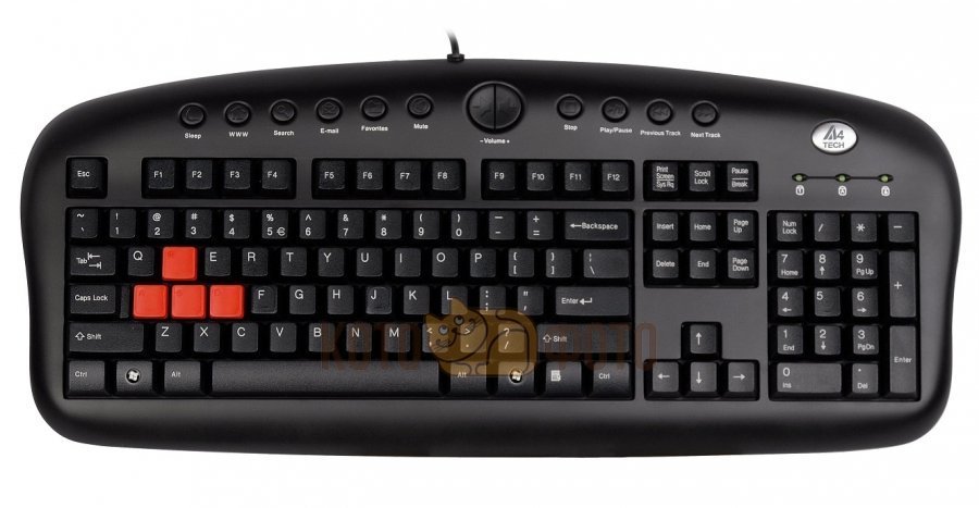 Клавиатура A4Tech KB-28G-1 серый/черный
Клавиатура A4Tech KB-28G-1 серый/черный