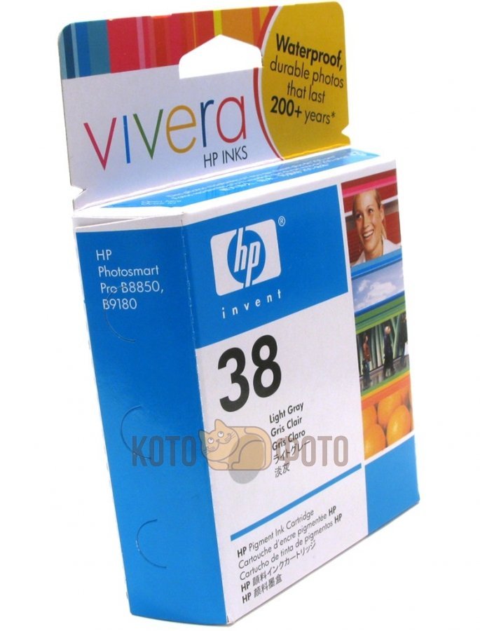 Картридж струйный HP №38 C9414A светло-серый для HP PS Pro B9180
Картридж струйный HP №38 C9414A светло-серый для HP PS Pro B9180