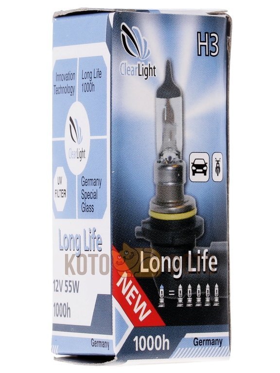 Лампа Clearlight H3 12V-55W LongLife MLH3LL
Лампа Clearlight H3 12V-55W LongLife MLH3LL