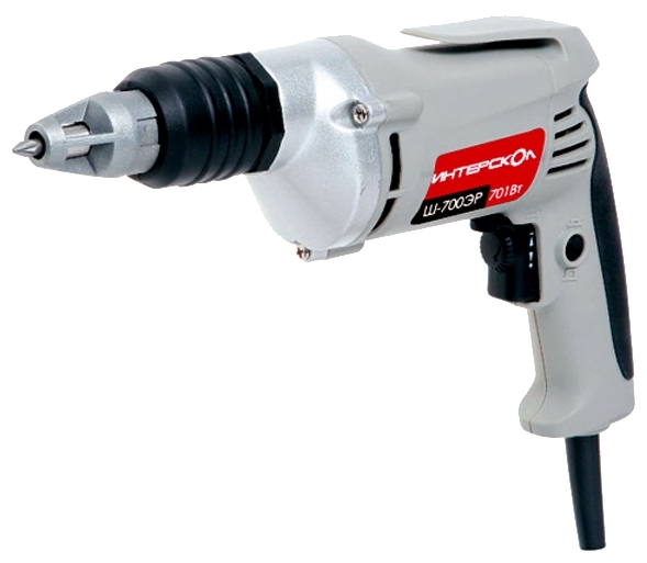 Шуруповерт электрический Интерскол Ш-8/700ЭР (39.1.0.10)
Шуруповерт электрический Интерскол Ш-8/700ЭР (39.1.0.10)