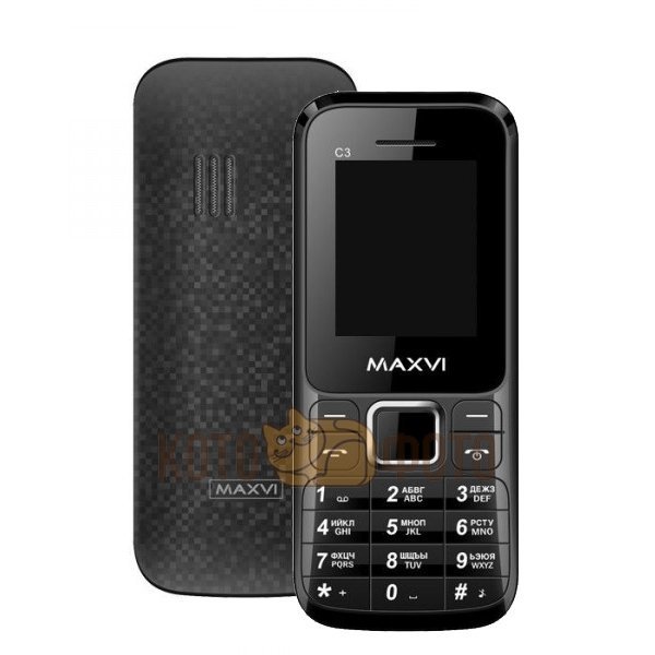 Мобильный телефон Maxvi C3 Black, Черный
Мобильный телефон Maxvi C3 Black, Черный