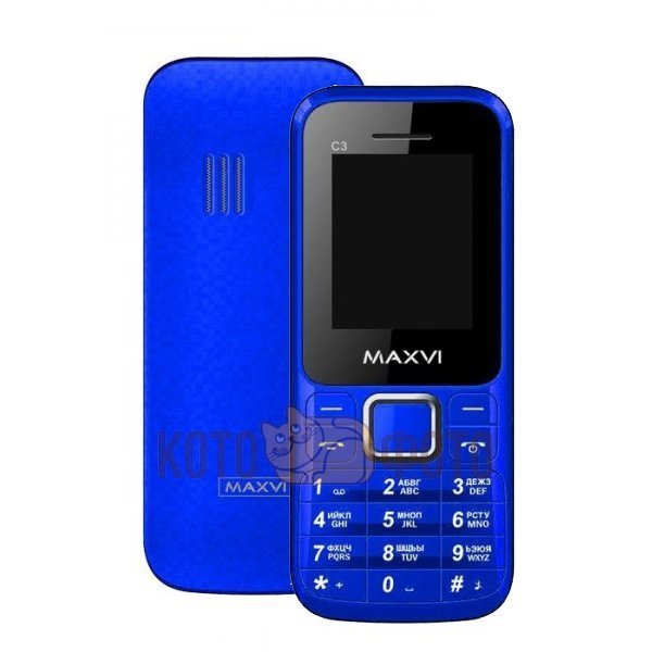 Мобильный телефон Maxvi C3 Blue, Синий
Мобильный телефон Maxvi C3 Blue, Синий