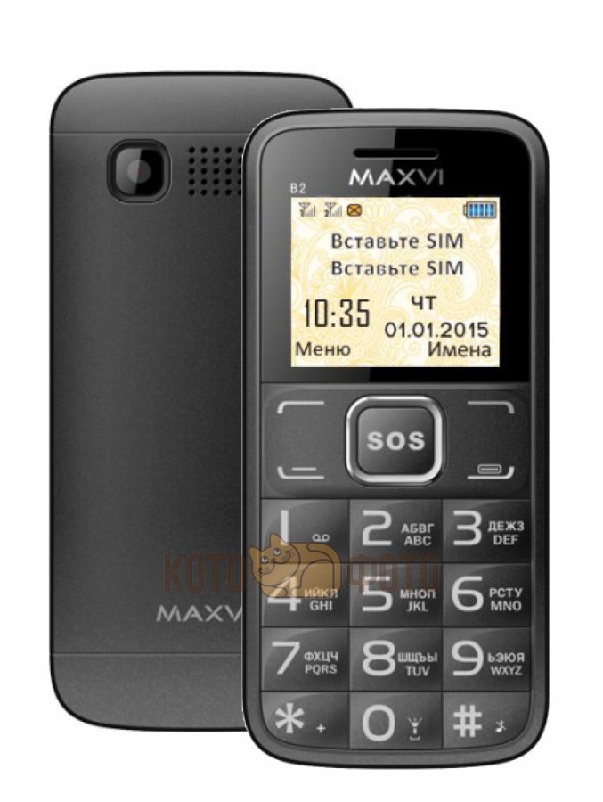 Мобильный телефон Maxvi B2 Black, Черный
Мобильный телефон Maxvi B2 Black, Черный