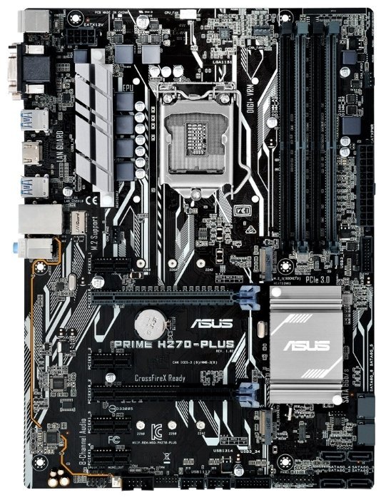 Материнская плата Asus PRIME H270-PLUS
Материнская плата Asus PRIME H270-PLUS