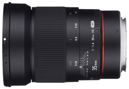 Объектив Samyang Canon MC 35 mm f/1.4 AS UMC AE
Объектив Samyang Canon MC 35 mm f/1.4 AS UMC AE