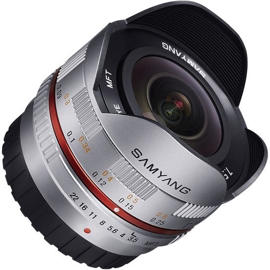 Объектив Samyang MF 7.5 mm F/3.5 Fish-eye UMC for Micro 4/3 Silver
Объектив Samyang MF 7.5 mm F/3.5 Fish-eye UMC for Micro 4/3 Silver