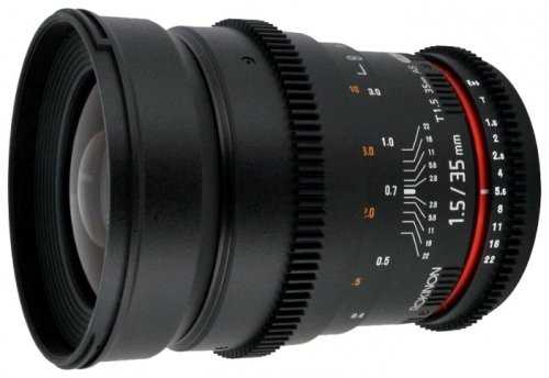 Объектив Samyang MF 35 mm T1.5 ED AS UMC VDSLR Sony E
Объектив Samyang MF 35 mm T1.5 ED AS UMC VDSLR Sony E