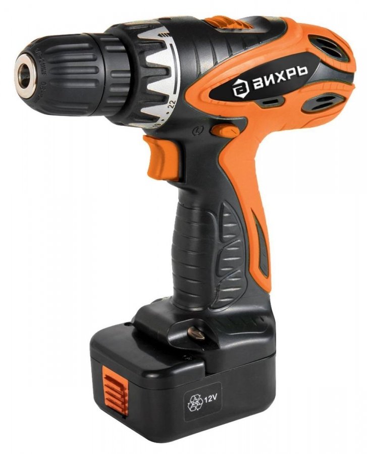 Дрель-шуруповерт аккумуляторная Вихрь ДА-12-1
Дрель-шуруповерт аккумуляторная Вихрь ДА-12-1