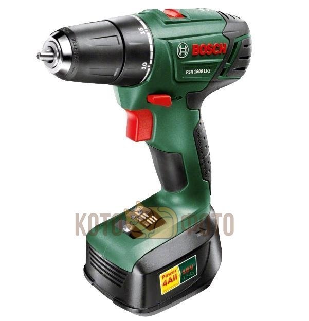 Дрель-шуруповерт аккумуляторный Bosch PSR 1800 LI-2 (6039A3120)
Дрель-шуруповерт аккумуляторный Bosch PSR 1800 LI-2 (6039A3120)