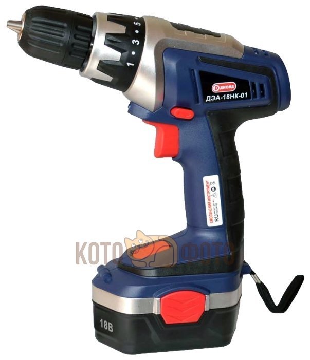 Дрель-шуруповерт аккумуляторная Диолд ДЭА-18НК-01
Дрель-шуруповерт аккумуляторная Диолд ДЭА-18НК-01