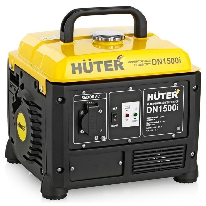 Инверторный генератор Huter DN1500i
Инверторный генератор Huter DN1500i