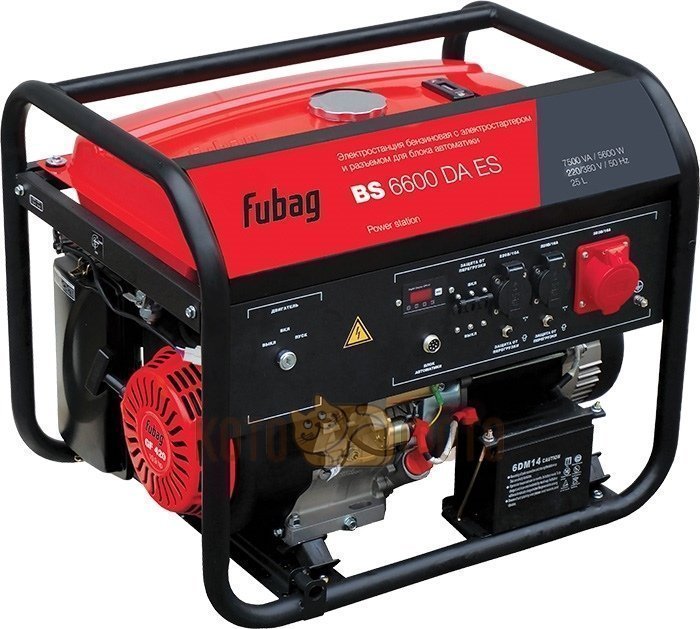 Электрогенератор бензиновый Fubag BS 6600 DA ES
Электрогенератор бензиновый Fubag BS 6600 DA ES