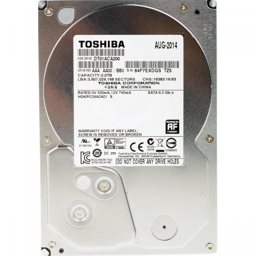 Жесткий диск Toshiba 2Tb (DT01ACA200)
Жесткий диск Toshiba 2Tb (DT01ACA200)