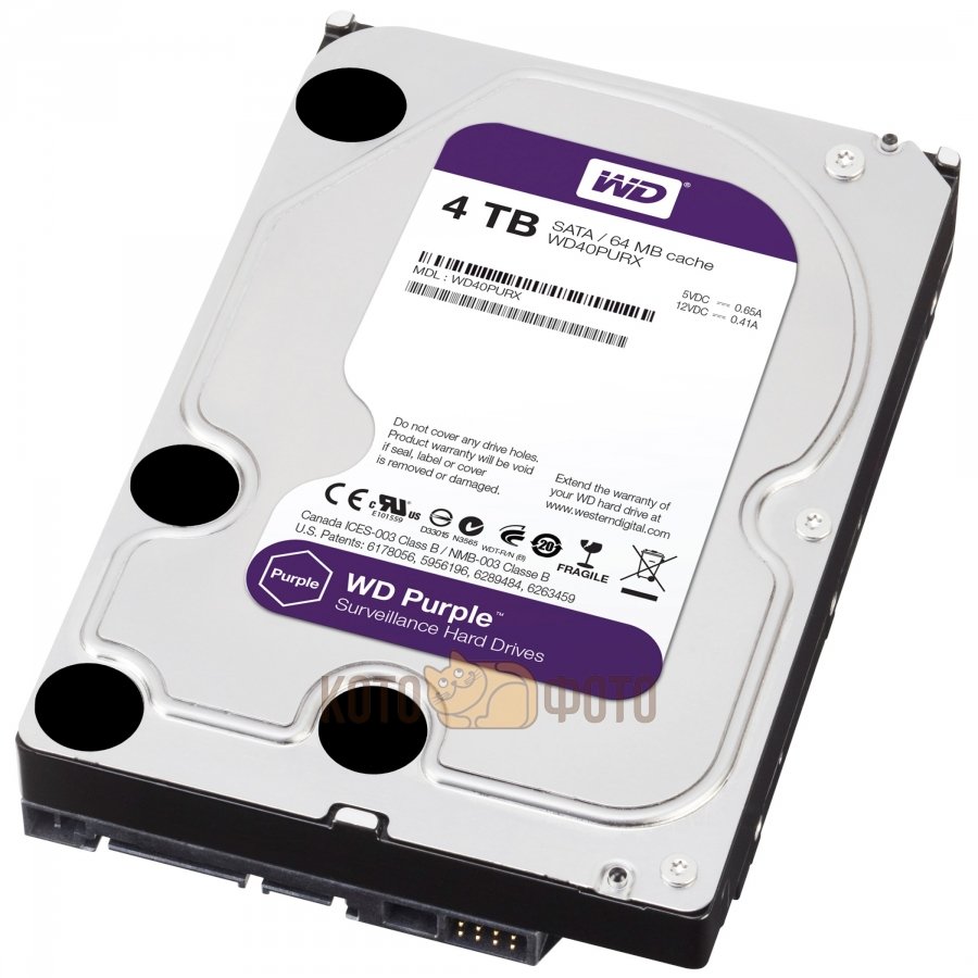 Жесткий диск Western Digital 4Tb (WD40PURX)
Жесткий диск Western Digital 4Tb (WD40PURX)