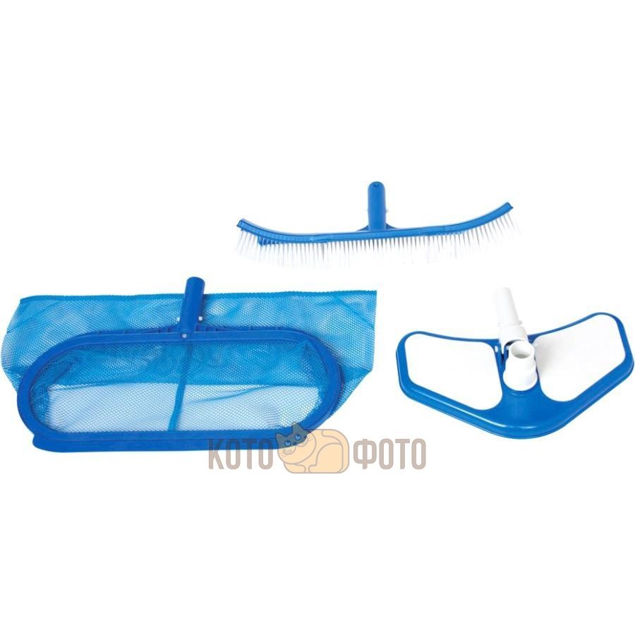 Набор для чистки бассейна INTEX 29057 DELUXE (сачок для сбора листьев, закругленная щетка для стенок
Набор для чистки бассейна INTEX 29057 DELUXE (сачок для сбора листьев, закругленная щетка для стенок