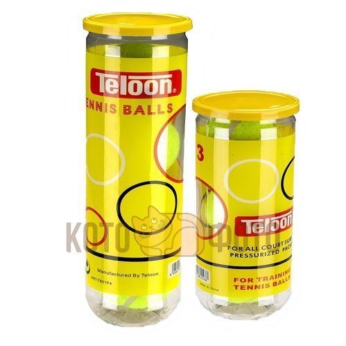 Мяч Б/Тен Teloon T801P3 (3 Шт) (Тренир , Отскок 140См) 801Т Р3
Мяч Б/Тен Teloon T801P3 (3 Шт) (Тренир , Отскок 140См) 801Т Р3