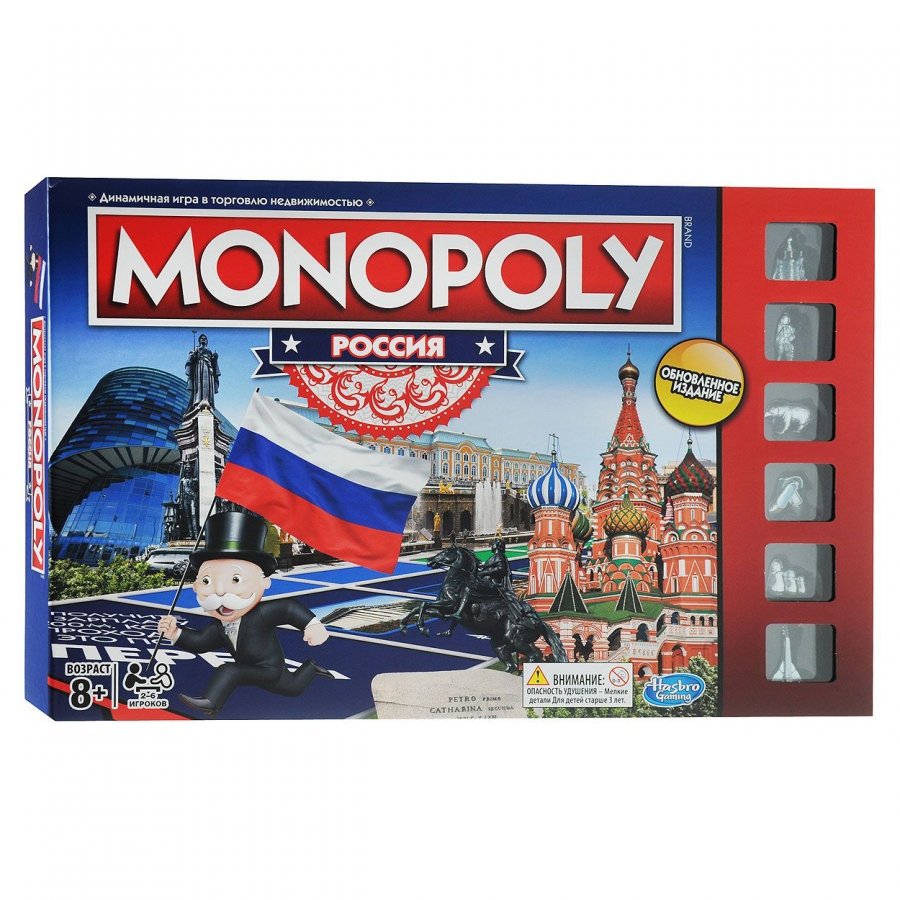 Игра настольная Hasbro Games Монополия Россия (новая уникальная версия)
Игра настольная Hasbro Games Монополия Россия (новая уникальная версия)
