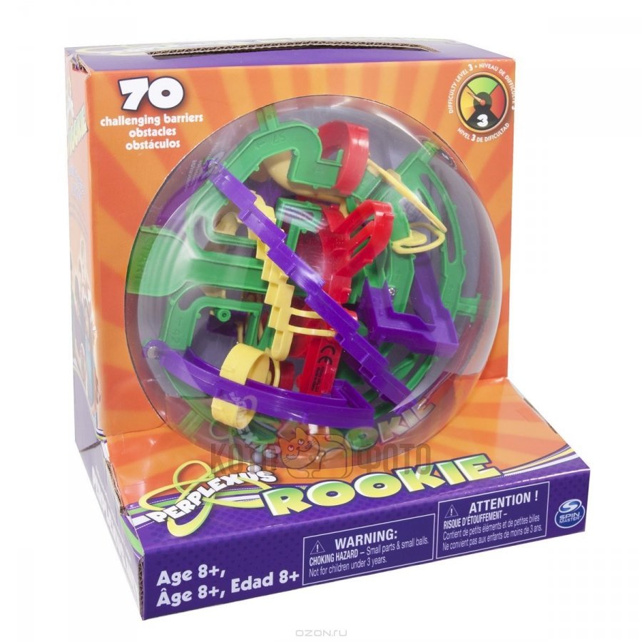 Игра Spin Master головоломка Perplexus Rookie, 70 барьеров
Игра Spin Master головоломка Perplexus Rookie, 70 барьеров