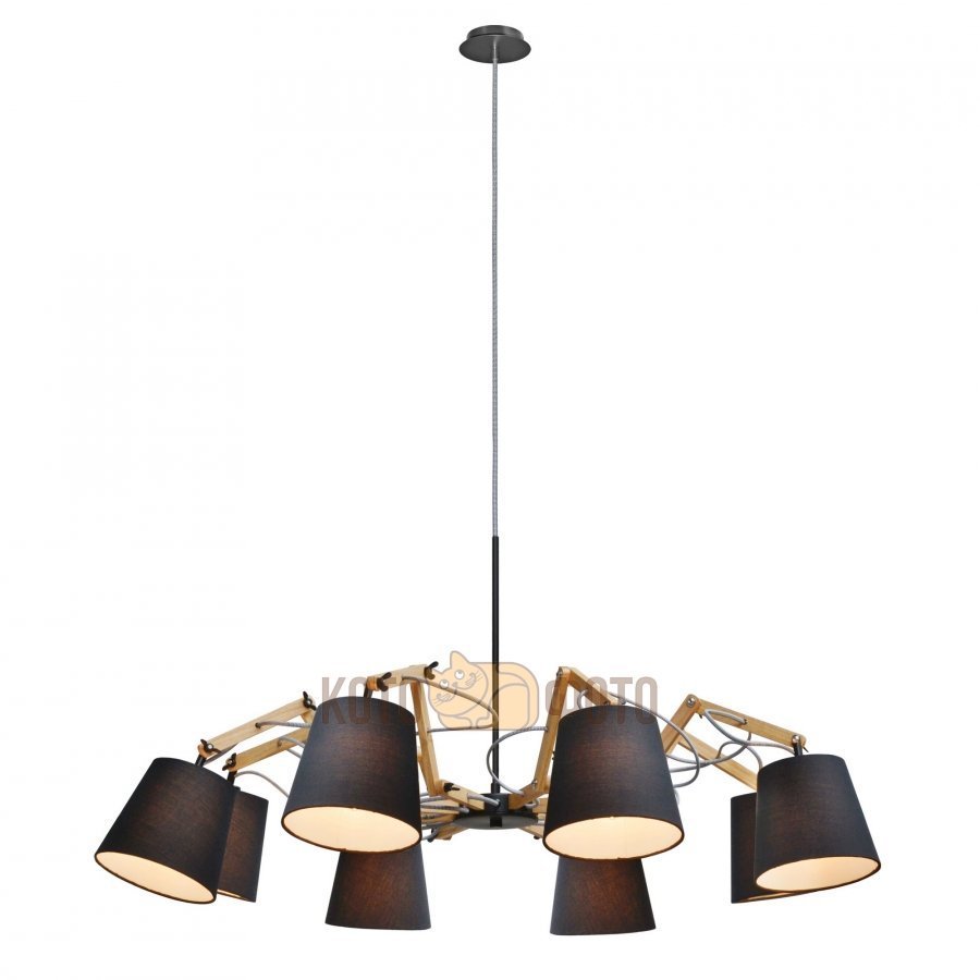 Люстра Arte lamp Pinocchio A5700LM-8BK
Люстра Arte lamp Pinocchio A5700LM-8BK