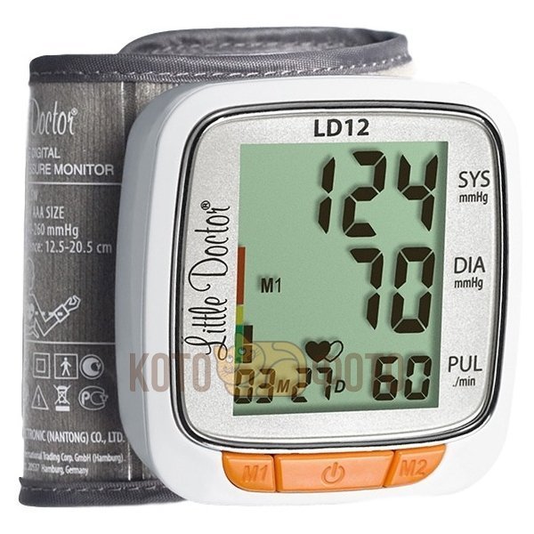 Тонометр автоматический на запястье Little Doctor Ld12
Тонометр автоматический на запястье Little Doctor Ld12