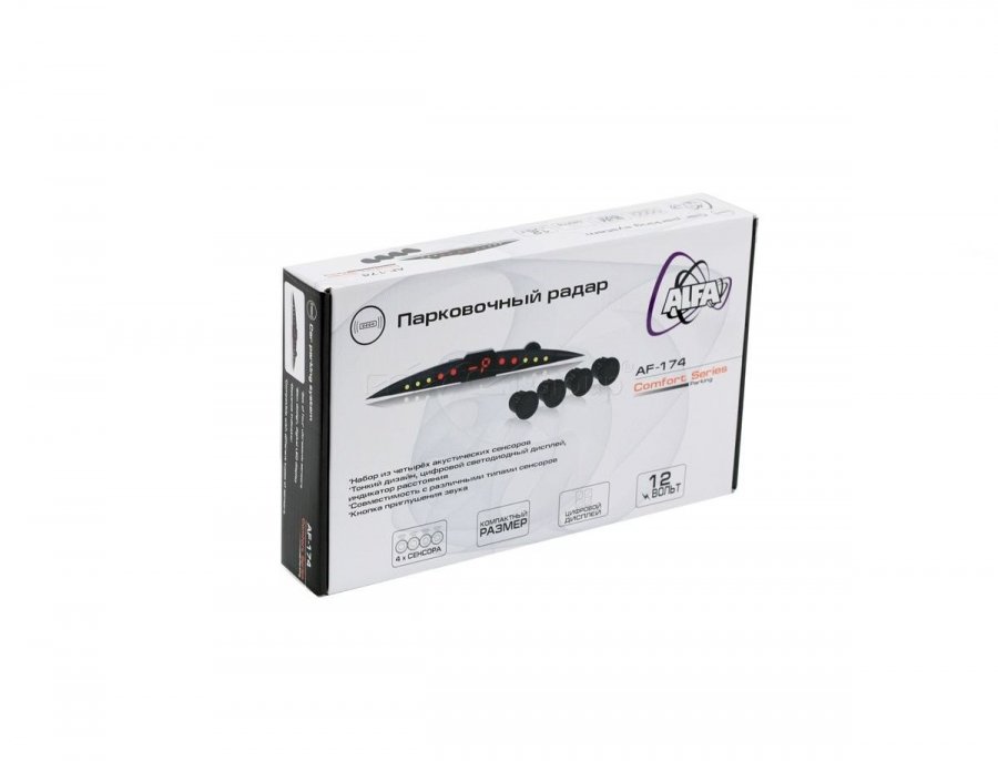 Парковочный датчик ALFA AF-174 Silver 4 сенсора
Парковочный датчик ALFA AF-174 Silver 4 сенсора