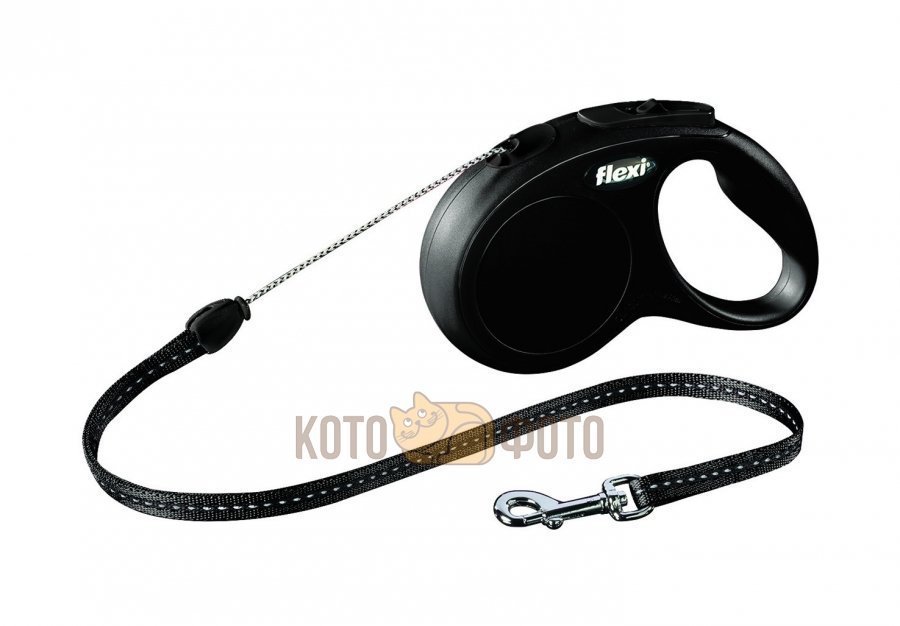 Flexi Рулетка-Трос Для Собак До 12Кг 5М Черная (New Classic S Cord Black)
Flexi Рулетка-Трос Для Собак До 12Кг 5М Черная (New Classic S Cord Black)