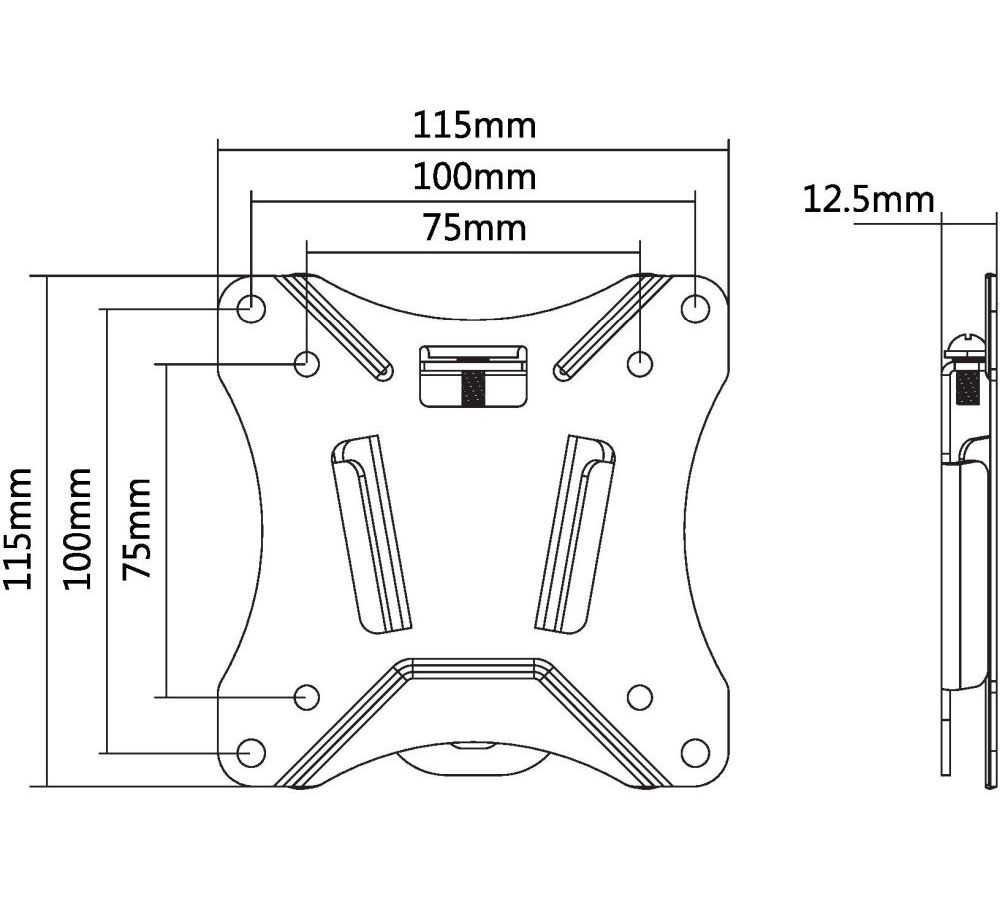 Кронштейн для телевизора Ultramounts UM 810F черный 13"-27" макс.25кг настенный фиксированный
Кронштейн для телевизора Ultramounts UM 810F черный 13"-27" макс.25кг настенный фиксированный