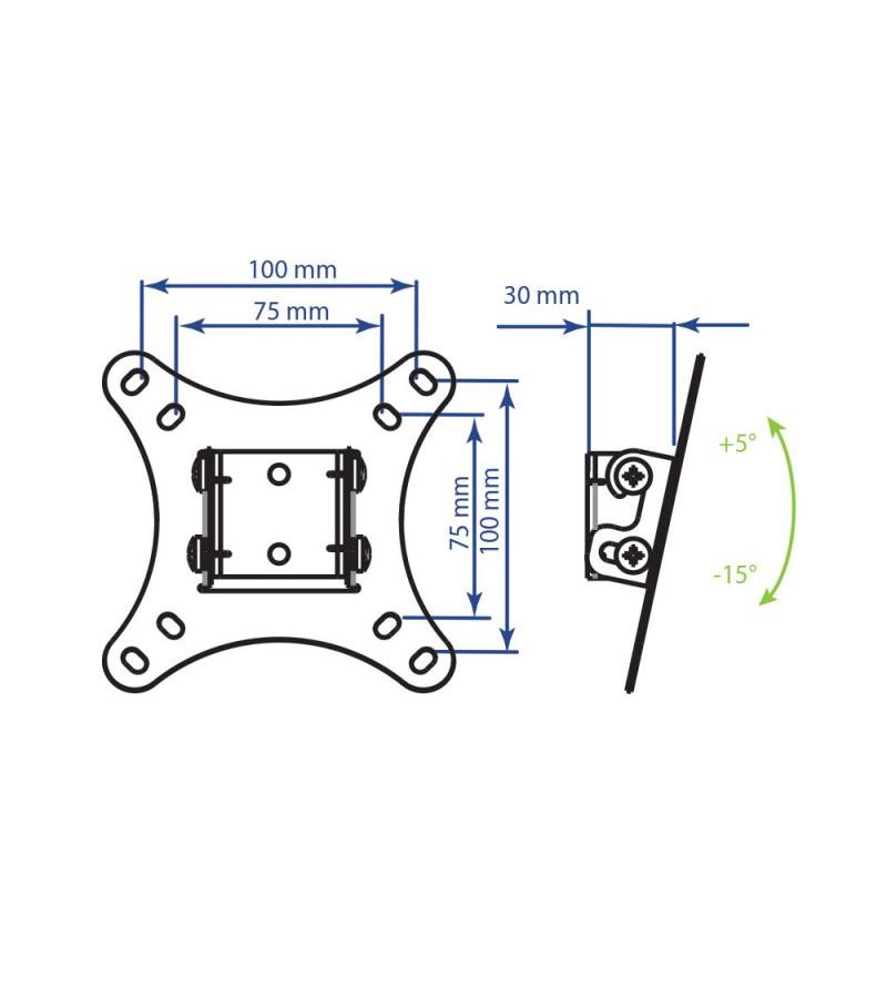Кронштейн для телевизора Kromax VEGA-6 new черный 15"-32" макс.20кг настенный наклон
Кронштейн для телевизора Kromax VEGA-6 new черный 15"-32" макс.20кг настенный наклон
