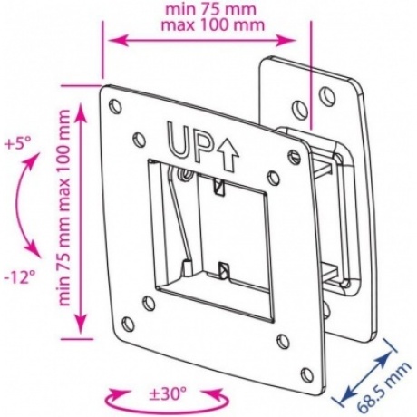 Кронштейн для телевизора Kromax OPTIMA-102 черный 10"-28" макс.25кг настенный поворот и наклон
Кронштейн для телевизора Kromax OPTIMA-102 черный 10"-28" макс.25кг настенный поворот и наклон