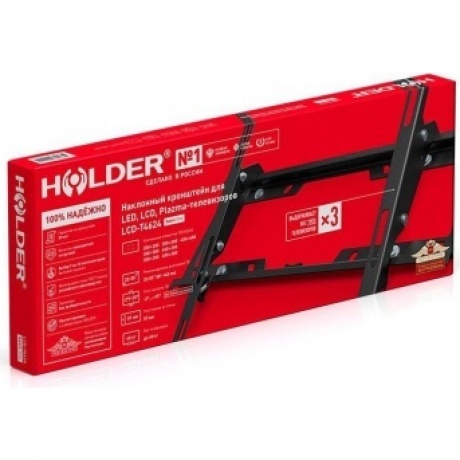 Кронштейн для телевизора Holder T4624-B черный 32"-55" макс.40кг настенный наклон
Кронштейн для телевизора Holder T4624-B черный 32"-55" макс.40кг настенный наклон