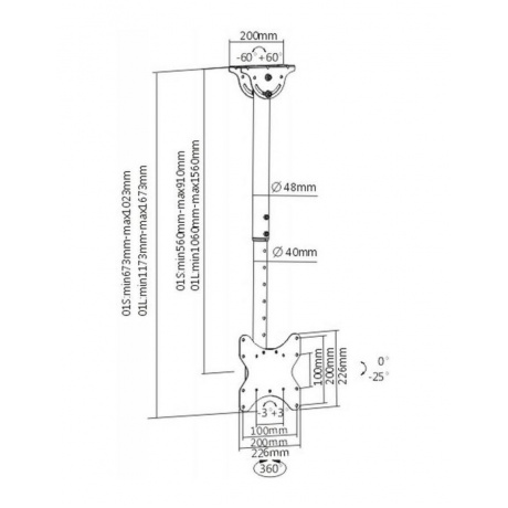 Кронштейн для телевизора Arm Media LCD-1600 черный 15"-48" макс.55кг потолочный наклон
Кронштейн для телевизора Arm Media LCD-1600 черный 15"-48" макс.55кг потолочный наклон