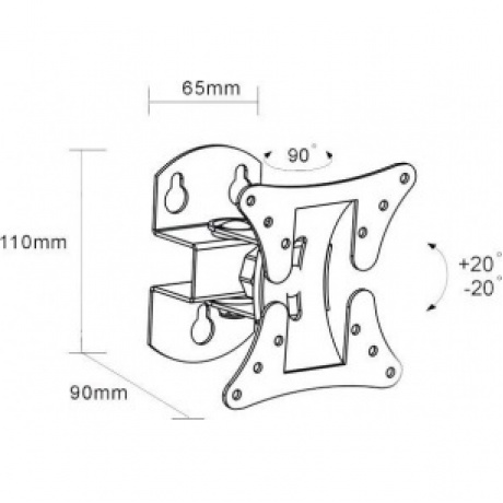 Кронштейн для телевизора Arm Media LCD-101 черный 10"-26" макс.30кг настенный поворот и наклон
Кронштейн для телевизора Arm Media LCD-101 черный 10"-26" макс.30кг настенный поворот и наклон