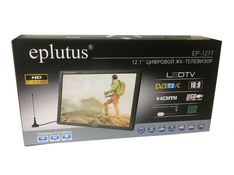 Автомобильный телевизор EPLUTUS EP 121T2 c DVB-T2 (12.1*)
Автомобильный телевизор EPLUTUS EP 121T2 c DVB-T2 (12.1*)