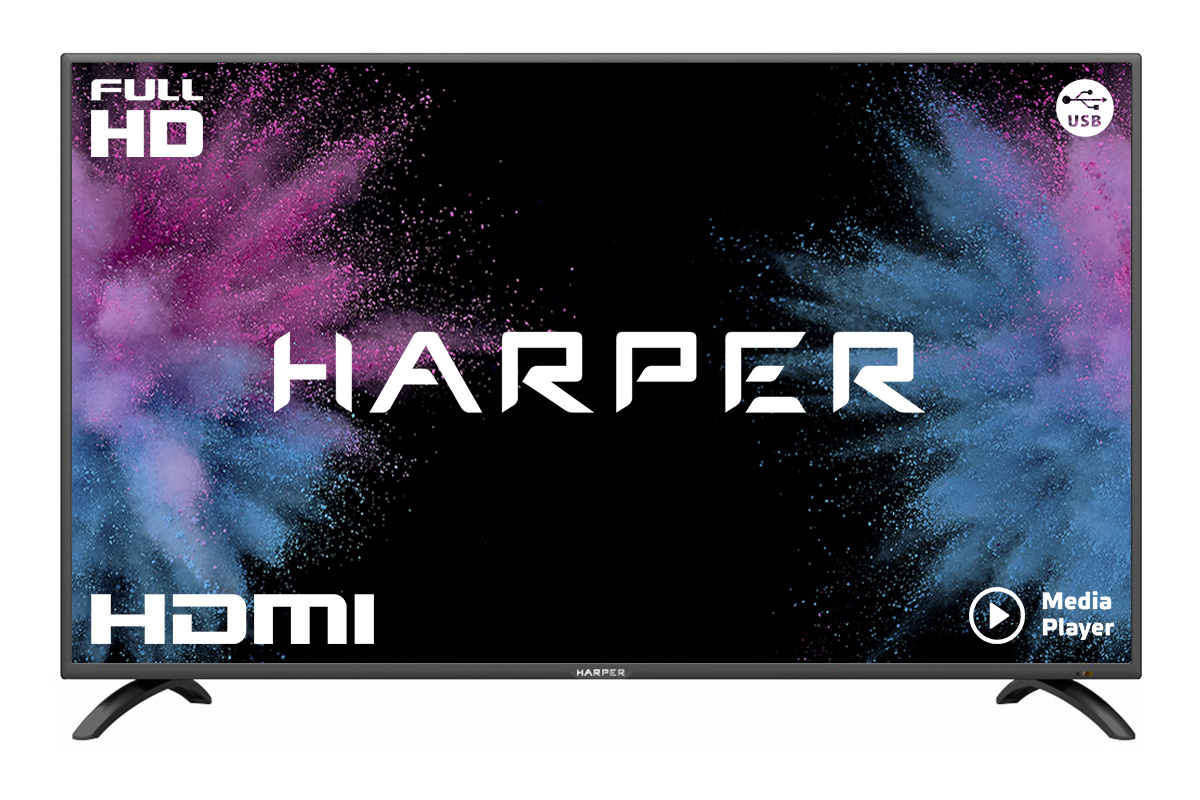 Телевизор Harper 43" 43F670T, Черный
Телевизор Harper 43" 43F670T, Черный