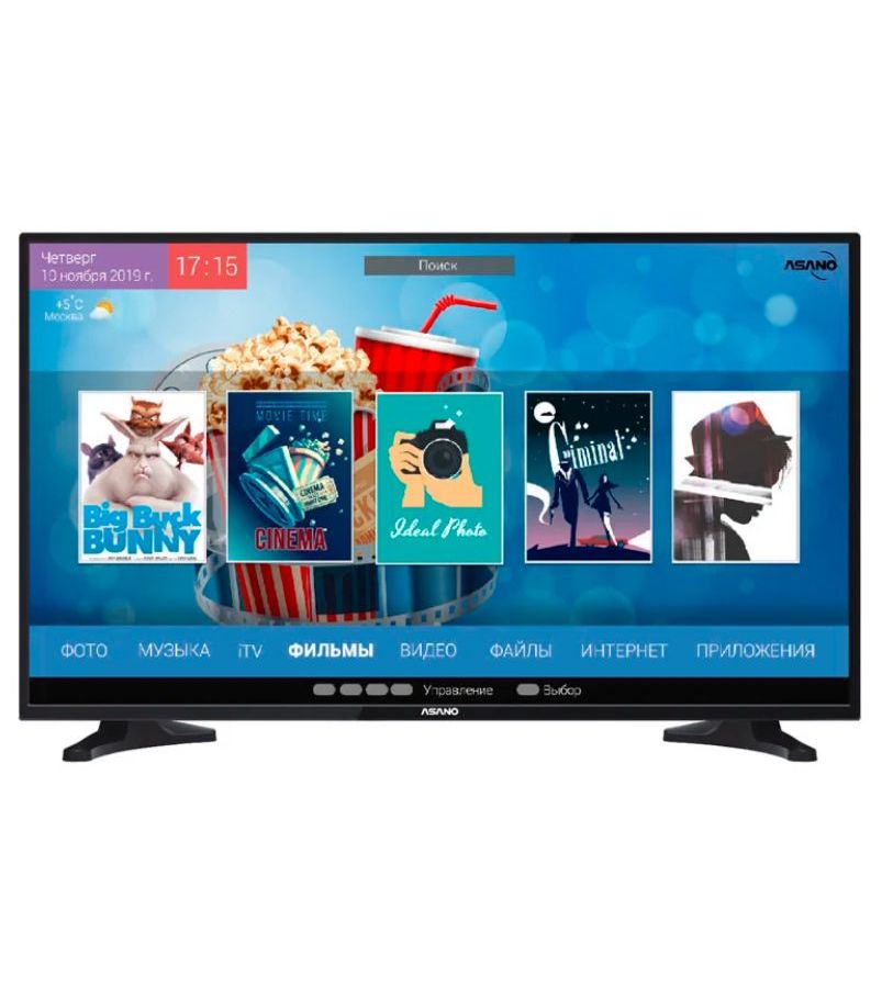 Телевизор Asano 24" 24LH8010T, Черный
Телевизор Asano 24" 24LH8010T, Черный