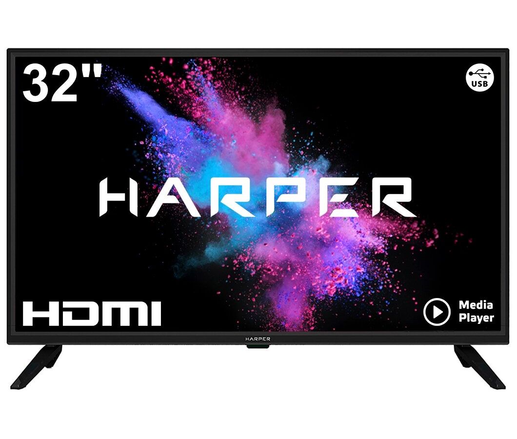 Телевизор Harper 32" 32R470T, Черный
Телевизор Harper 32" 32R470T, Черный