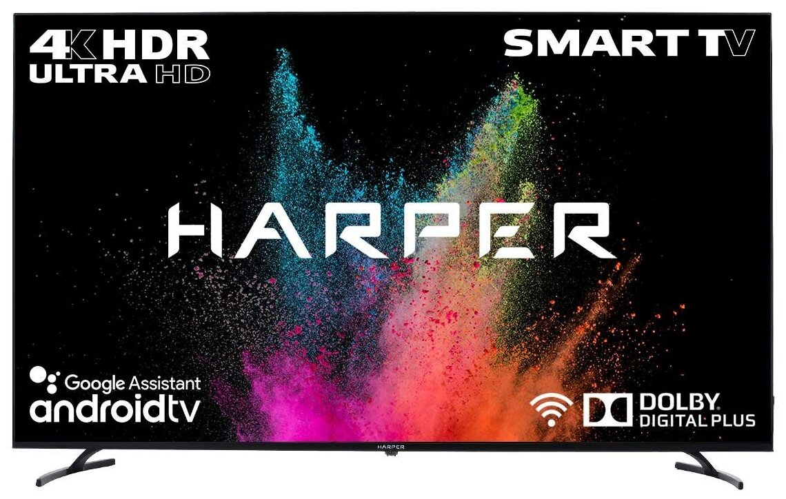 Телевизор Harper 65" 65U770TS черный
Телевизор Harper 65" 65U770TS черный