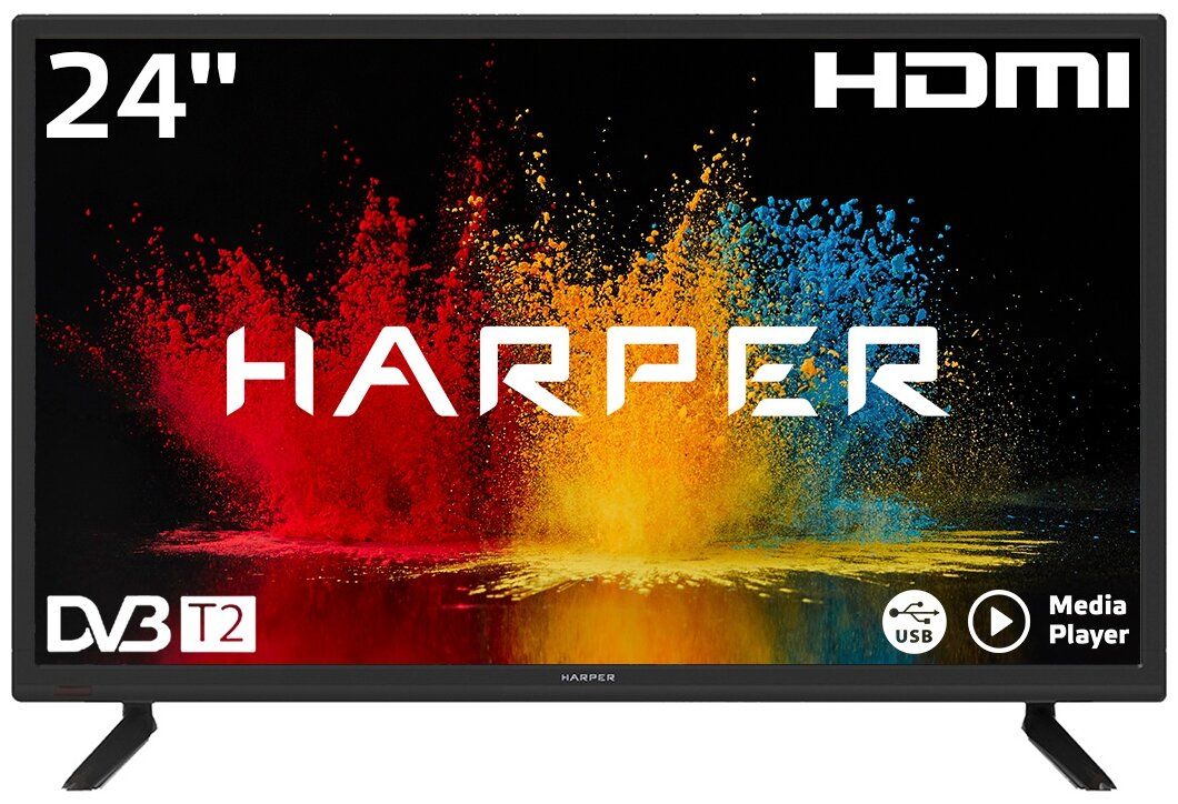 Телевизор HARPER 24R490T черный
Телевизор HARPER 24R490T черный