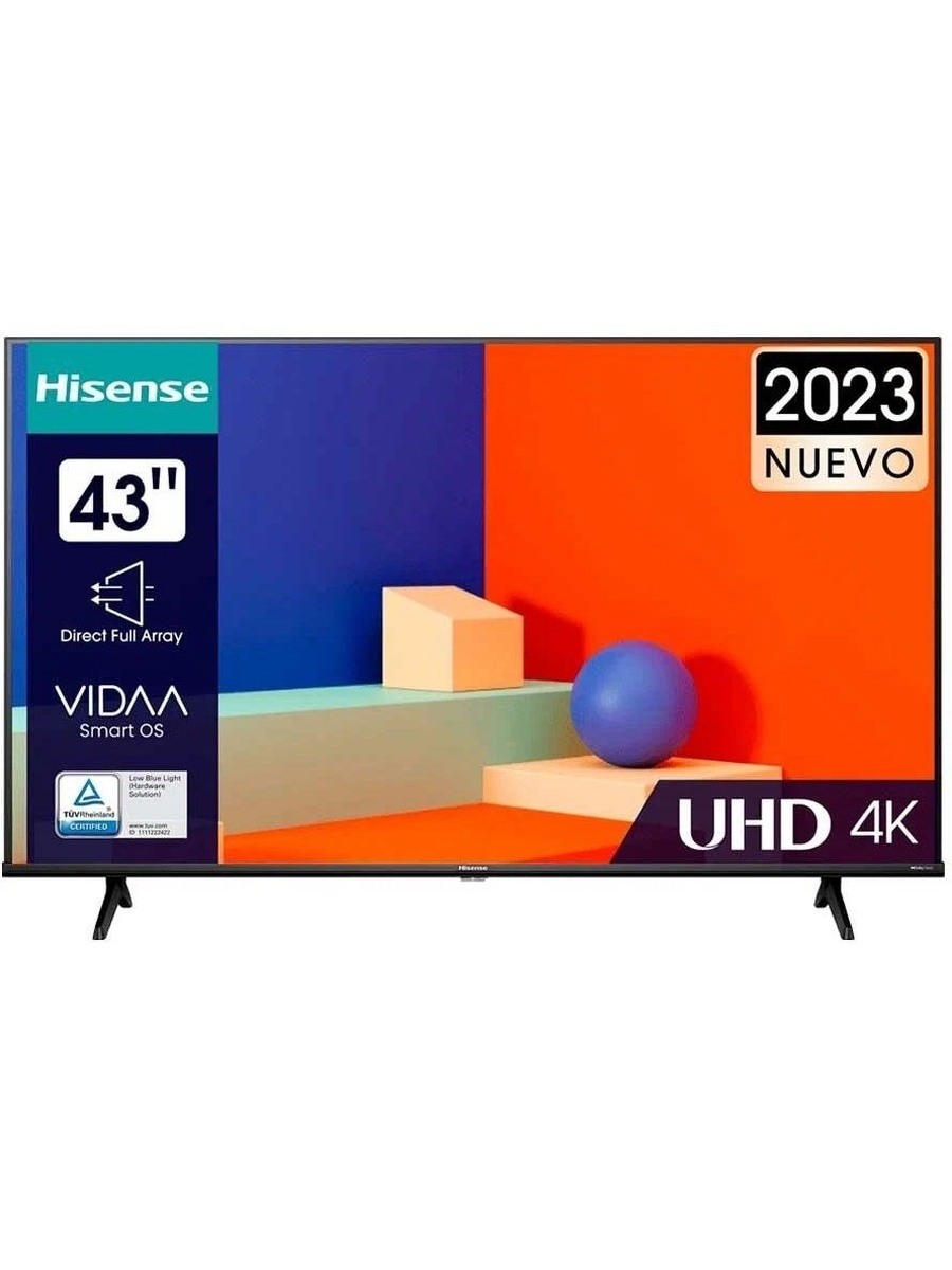 Телевизор Hisense 43A6K(UHD Smart,frameless)
Телевизор Hisense 43A6K(UHD Smart,frameless)