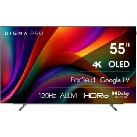 Телевизор OLED Digma Pro 55" OLED 55M Google TV Frameless черный/серебристый 4K Ultra HD 120Hz DVB-T DVB-T2 DVB-C DVB-S DVB-S2 USB WiFi Smart TV
Телевизор OLED Digma Pro 55" OLED 55M Google TV Frameless черный/серебристый 4K Ultra HD 120Hz DVB-T DVB-T2 DVB-C DVB-S DVB-S2 USB WiFi Smart TV