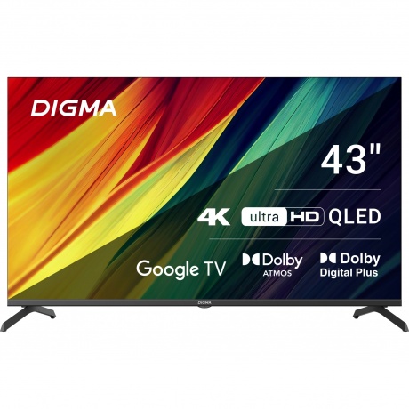 Телевизор QLED Digma 43" DM-LED43UQB31 Google TV Frameless Metal черный/черный 4K Ultra HD 60Hz MEMC DVB-T DVB-T2 DVB-C DVB-S DVB-S2 USB WiFi Smart TV
Телевизор QLED Digma 43" DM-LED43UQB31 Google TV Frameless Metal черный/черный 4K Ultra HD 60Hz MEMC DVB-T DVB-T2 DVB-C DVB-S DVB-S2 USB WiFi Smart TV
