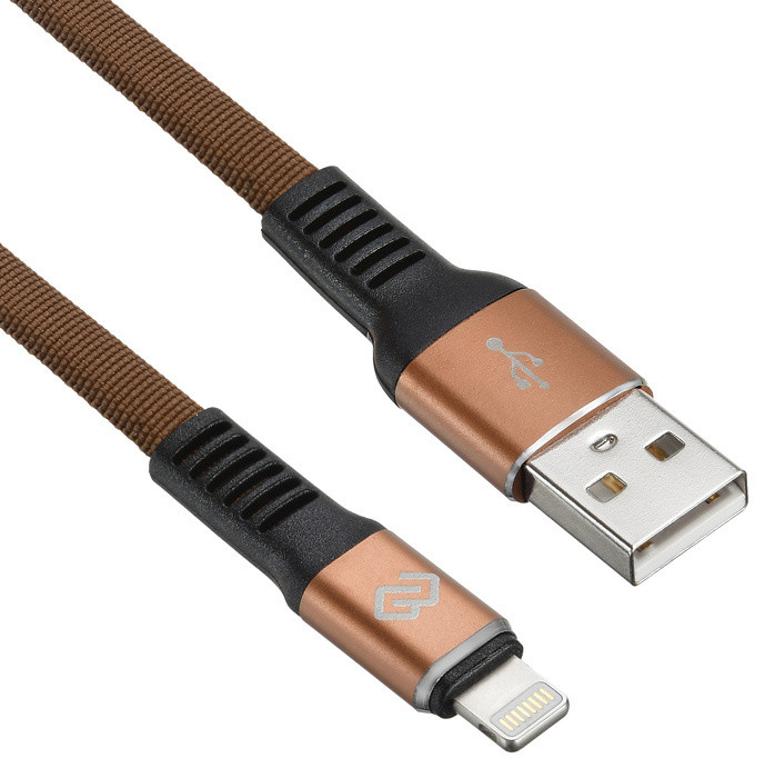 Кабель Digma USB A (m) Lightning (m) 1.2м коричневый плоский
Кабель Digma USB A (m) Lightning (m) 1.2м коричневый плоский