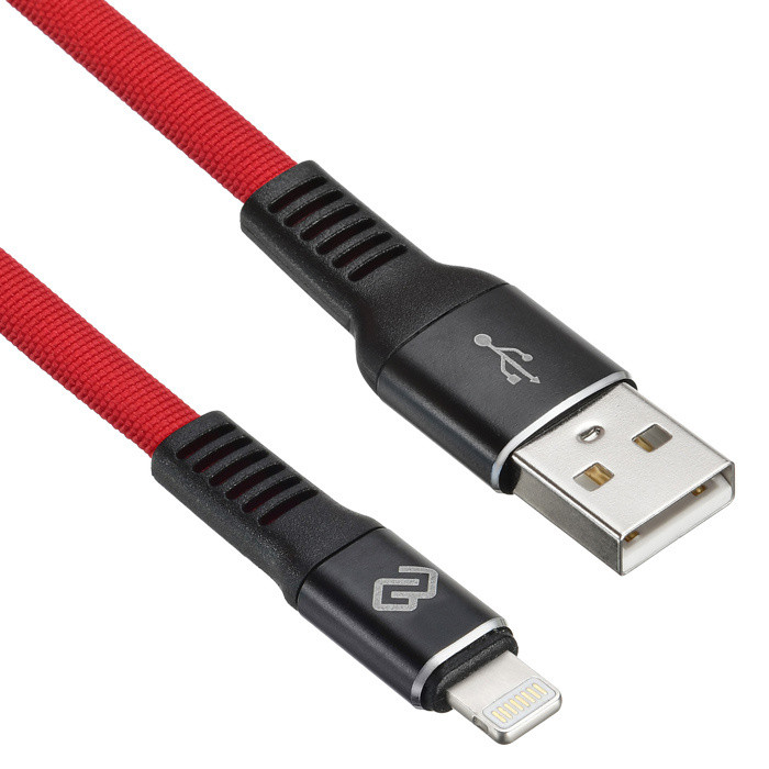 Кабель Digma USB A (m) Lightning (m) 1.2м красный плоский
Кабель Digma USB A (m) Lightning (m) 1.2м красный плоский