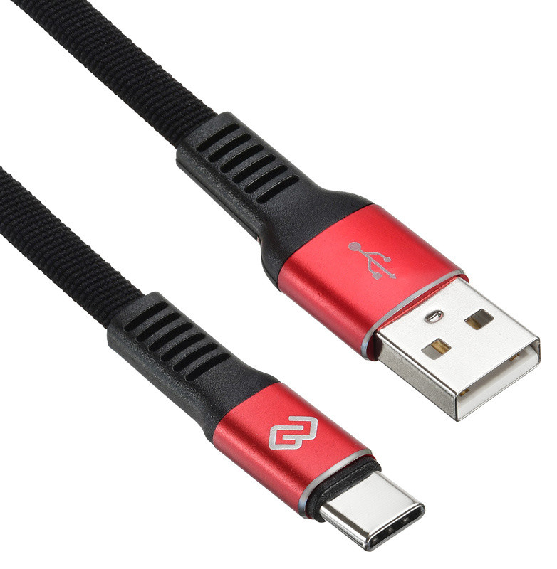 Кабель Digma USB A (m) USB Type-C (m) 3м черный/красный плоский
Кабель Digma USB A (m) USB Type-C (m) 3м черный/красный плоский